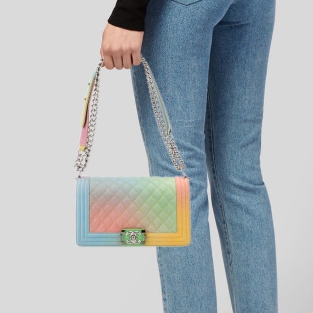 Chanel Medium 2017 Rainbow Boy Bag Perfect Colors! 🌈 - Picture 16 of 16